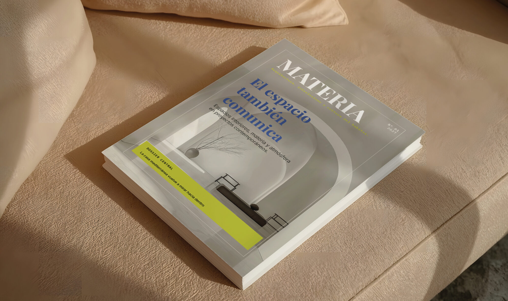 Maquetación de revista para Materia